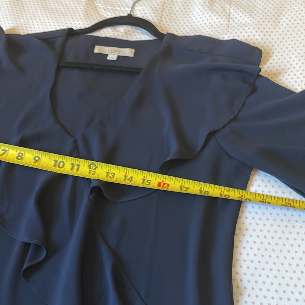 Women's Navy Blouse - Picture 7 of 8